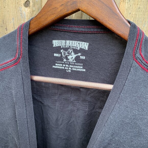 True Religion BIG LOGO T Shirt Large - Picture 3 of 3